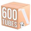 Tubes RVTUS | 600 Tubes | 109 MM, King Size, Squeeze Top, Child Proof, Air-Tight Lid, Eco-Friendly BPA-Free Plastic Container | Clear Translucent view 1