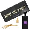 Purple Rose Supply - 3.5-7g Small Cannagar Mold Cigar Roller Packer Thai Stick Press Kit - 3 Hour Burn Time - Upgraded Rolling Machine - Use with Favorite Wraps - Travel Friendly - Great Gift view 1