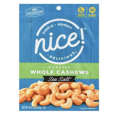 Nice Roasted Whole Cashews Sea Salt 16 oz (pack of 2)