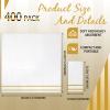 400 Pack Disposable Guest Towels for Bathroom Paper Hand Towels Bulk Elegant Dinner Napkins Decorative Paper Napkins for Bathroom Kitchen Parties Weddings (Gold) view 3