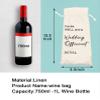 Socive Wedding Officiant Gift, Pairs Well with Wedding Officiant Wine Bag, Gifts for Pastor, Proposal Gift for Host, Drawstring Wine Bags view 3