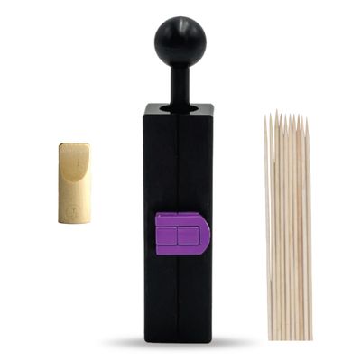 Purple Rose Supply Cannagar Mold  1-2g Mini Cannagar Roller With Skewers, Wooden Tip, Funnel  30 Minutes Burn Time Rolling Kit  Compact and Lightweight  Travel Friendly