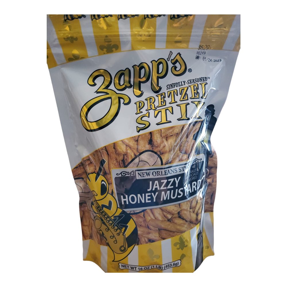 Zapp's, Pretzel Stix Jazzy Honey Mustard, 16 Ounce