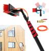 12-32ft Water Fed Pole Kit Window Cleaning Brush Adjustable Telescopic Rod Cleaning Equipment for Solar Photovoltaic Panel Cleaning,Trucks Windows Washing,7.2m/24ft view 1
