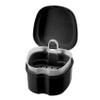 Annhua Denture Cup Retainer Cleaning Case Denture Soaking Container With Strainer Basket, Denture Cups For Soaking Dentures Mouthguard Storage Holder - Black view 1