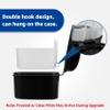 Annhua Denture Cup Retainer Cleaning Case Denture Soaking Container With Strainer Basket, Denture Cups For Soaking Dentures Mouthguard Storage Holder - Black view 3