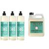 Mrs. Meyer's Liquid Dish Soap, Biodegradable Formula, Limited Edition Mint, 16 fl. oz - Pack of 3 & Mrs. Meyer's Hand Soap Refill, Made with Essential Oils, Biodegradable Formula, Basil, 33 fl. oz view 1