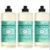 Mrs. Meyer's Liquid Dish Soap, Biodegradable Formula, Limited Edition Mint, 16 fl. oz - Pack of 3 & Mrs. Meyer's Hand Soap Refill, Made with Essential Oils, Biodegradable Formula, Basil, 33 fl. oz view 2