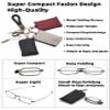 Autojouls Folding Reading Glasses, Key Chain Bag Readers Compact Easy Carry Readers Glasses (2-Pack, Black Gunmetal 3.0 x) view 3