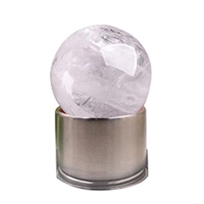 JUIYU Crystal Stone Natural Crystal Stone Glass Drink Water Bottle Replacement Crystal Ball Quartz Ball Presents (Color : Clear crsyal, Size : About 40mm)