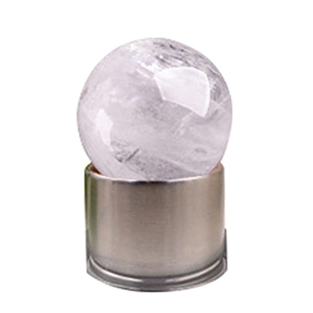 JUIYU Crystal Stone Natural Crystal Stone Glass Drink Water Bottle Replacement Crystal Ball Quartz Ball Presents (Color : Clear crsyal, Size : About 40mm)