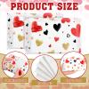 Eaasty 25 Packs Valentine Pocket Pack Travel Facial Tissues 3 Ply Paper Mini Wedding Tissues Bulk for Guests Travel Valentine Wedding Party Favors view 2