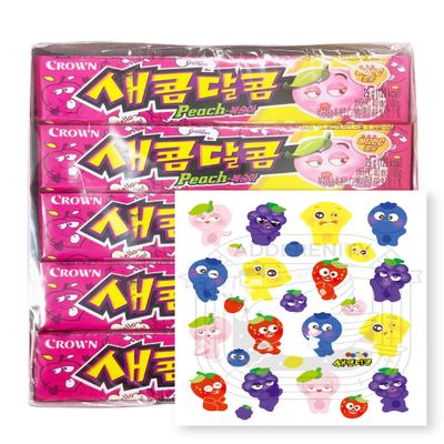 Crown Sweet and Sour Candy Peach Flavor 435g (29g X 15ea)