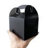 HKLMRO 35 PCS Party Treat Boxes Black Candy Cookies GiftBox DIY Portable Favor Bags Snack Goodie Cardboard Gable Perfect for Kids Birthday Halloween Wedding Baby Shower Easter Supplies Decoration view 2