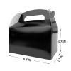 HKLMRO 35 PCS Party Treat Boxes Black Candy Cookies GiftBox DIY Portable Favor Bags Snack Goodie Cardboard Gable Perfect for Kids Birthday Halloween Wedding Baby Shower Easter Supplies Decoration view 4