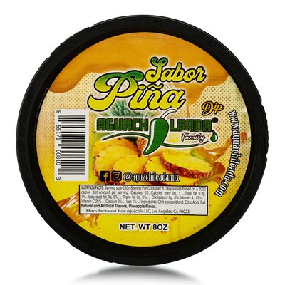 Pineapple Flavor Aguachileada Aguachile Chamoy Dip 8 oz (1 PC) Rim Dip for Drinks Cocktails and Aguachileada!