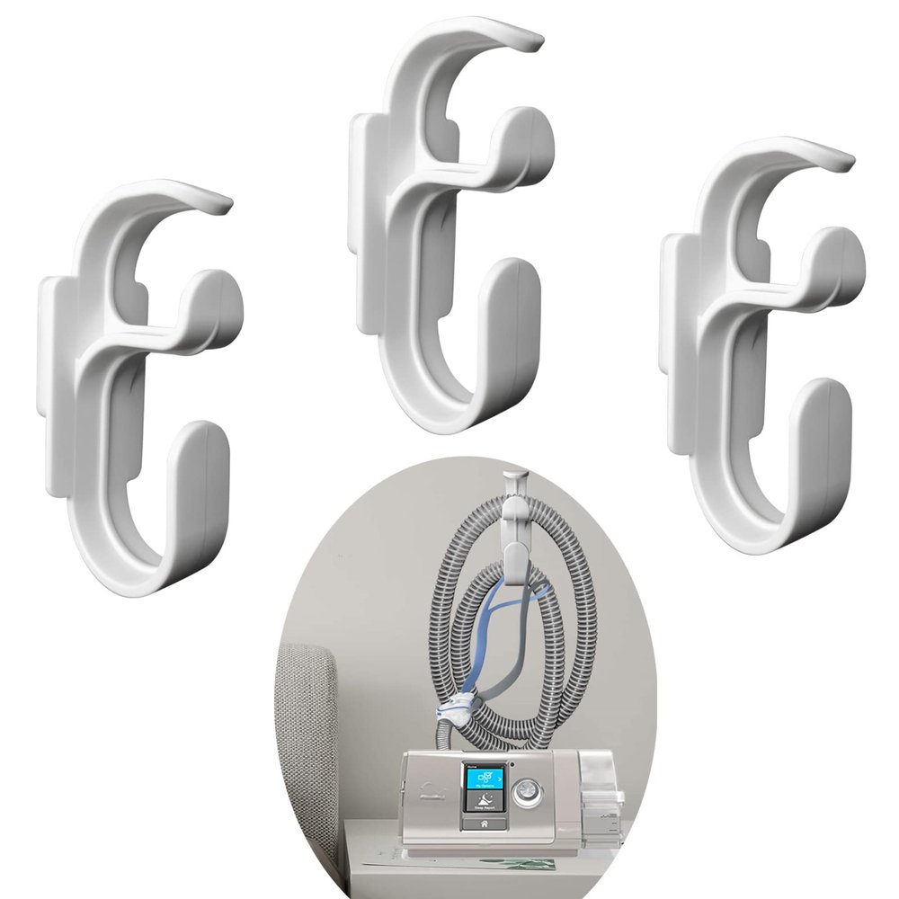 CPAP Hose Hanger and CPAP mask Hook for Bed,CPAP Holder with Anti-decoupling Function,Provide CPAP Users with a Clean,Tangled-Free CPAP tubing System,so That You Have Better Sleep CPAP Supplies (3)