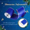 2 Rolls 20 Yards Christmas Wired Blue Glitter Ribbon Metallic Wired Ribbon Craft Gift Wrapping for DIY Xmas Party Bows Decorations Supplies(2.5 Inches,Blue) view 2