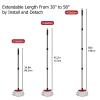 Qulable Spin Mop Replacement Handle - 4-Section 30" to 58" Mop Handle Replacement Stick Compatible with O-Ceda Spin Mop, EasyWring Mop Handle for Floor Cleaning(Mop Head&Base not Include) (Black) view 3