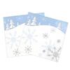 Dulousia Snowflake Napkins, Disposable Christmas Paper Luncheon Napkins Blue Snow Theme Party Decorations, Birthday Beverage Napkin, Winter Celebration Supplies, Unfolded 13x13in, 40Ct view 1