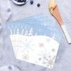 Dulousia Snowflake Napkins, Disposable Christmas Paper Luncheon Napkins Blue Snow Theme Party Decorations, Birthday Beverage Napkin, Winter Celebration Supplies, Unfolded 13x13in, 40Ct view 4