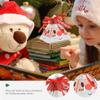 Toyvian 50Pcs Christmas Candy Boxes Triangle Candy Bags Xmas Santa Claus Box Present Packaging Paper Bags Christmas Treat with Ribbon Triangle for Party view 3