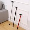 Tofficu Aluminum Alloy Adjustable Height Walking Cane Anti-Slip Tip Lightweight and Durable Walking Stick for Seniors and Mobility Aid Users Silver view 4