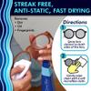 Clear View Lens Cleaner Kit | 2 x 8oz Bottles, 1 Travel Spray (1oz), 3 Premium Microfiber Cloths | Safe for All Lenses, Coatings & Screens view 3