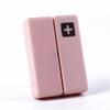 2PCS Travel Pill Box, 7 Compartments Portable Pill case Travel Pill Box,Cute Pill Organizer, Magnetic Folding Small Pill Case, Portable Medicine Organizer for Purse, view 2
