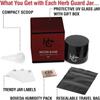 Herb Guard - Quarter Oz Ultraviolet Jar & Humidity Pack (100 ml) Airtight UV Protection Keeps Herbs Fresh for Months [5 Pack] view 4