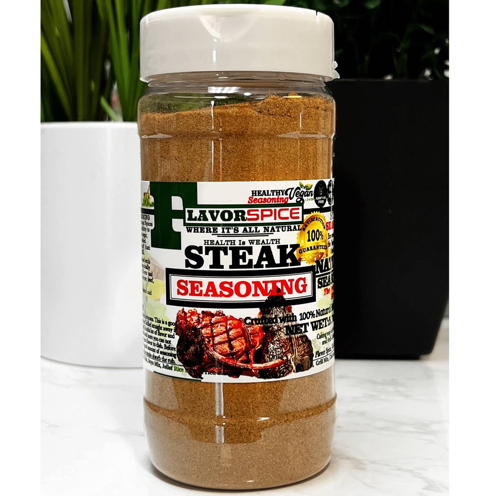 Steak Seasoning Crafted with 100% Natural Herbs and Spices with No Artificial or preservatives, No Salt, No Sugar, No MSG, Gluten, Great For Keto, Great For Vegan (3oz(85g)