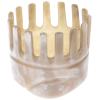 Healifty Natural Horn Comb Wide Tooth Scalp Massager Portable Hair Brush for Women and Girls Relaxation and Scalp Care Tool view 1
