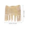 Healifty Natural Horn Comb Wide Tooth Scalp Massager Portable Hair Brush for Women and Girls Relaxation and Scalp Care Tool view 2