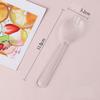 Individually Wrapped Disposable Spork, 100PCS Eco-Friendly Durable and Strong Plastic Sporks Great for Picnics or Restaurant and Party Supply (Clear) view 2