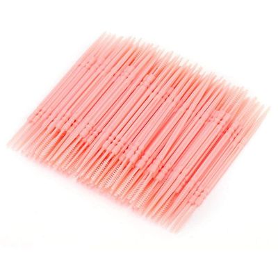 AKOAK Plastic Toothpick, Two-Headed Toothpick Oral Stick, Disposable Interdental Brush Oral Hygiene Cleaning and Care Tools (About. 1050-1100 Pieces)