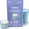 Blume Superfoods Latte - Blue Lavender Powder with Blue Spirulina and Coconut Milk, Caffeine Free, Low-Sugar, Organic, Keto Friendly, Vegan, supports sleep and calmness, Lavender Latte- 25 Servings view 1