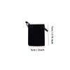 30 Pack Velvet Pouches with Drawstring Bags 5 x 7cm, Mini Small Cloth Jewelry Gift Packaging Bag for Wedding Candy, Party Holiday, Christmas Gifts Bag (Black) view 2