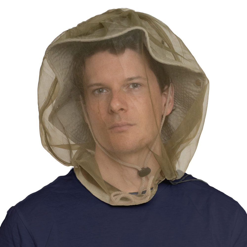 OutdoorEssentials Mosquito Bug Head Net - Face Netting Protection Against Mosquitoes, Gnats, Midges While Fishing or Camping - Midge Nets Mesh Protection for Men & Women - 2 Pack