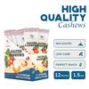 NEWBAM Lightly Salted Cashews Individual Packs - 12 Cashew Snack Packs Roasted Nuts (1.5oz Each)  Keto, Vegan, Gluten-Free - Healthy Snacks for Trail Mix, Office, or Party - Zero Sugar view 3