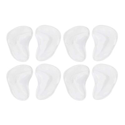 4pairs Transparent Silicone Foot Cushions,Transparent Silicone Foot Arch Support Insole, Foot Care Cushion, Correction Gel Orthopedic Pad, Foot Care Protector for Pressure Feet Pain Relieving, Ar