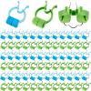 Fabbay 100 Pcs Stop Nosebleeds Clip Nose Bleed Stopper Nasal Clip for Adult Emergency Accident, Blue and Green view 1