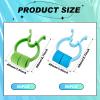 Fabbay 100 Pcs Stop Nosebleeds Clip Nose Bleed Stopper Nasal Clip for Adult Emergency Accident, Blue and Green view 2