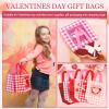 Sanwuta 48 Pcs Valentine's Day Gift Reusable Treat Bags with Handles - Non Woven Waterproof Goody Bags for Gifts & Party Favors view 4