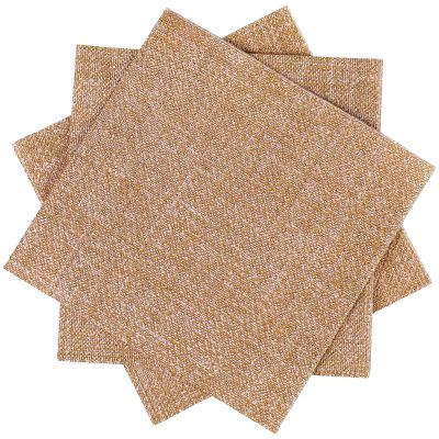 Spiareal 200 Pcs Burlap Paper Napkins 10 x 10 Inches Rustic Brown Disposable Dinner Decorative Cocktail Napkins for Party Wedding Birthday