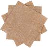 Spiareal 200 Pcs Burlap Paper Napkins 10 x 10 Inches Rustic Brown Disposable Dinner Decorative Cocktail Napkins for Party Wedding Birthday view 1