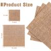Spiareal 200 Pcs Burlap Paper Napkins 10 x 10 Inches Rustic Brown Disposable Dinner Decorative Cocktail Napkins for Party Wedding Birthday view 2