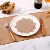 Spiareal 200 Pcs Burlap Paper Napkins 10 x 10 Inches Rustic Brown Disposable Dinner Decorative Cocktail Napkins for Party Wedding Birthday view 3