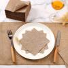 Spiareal 200 Pcs Burlap Paper Napkins 10 x 10 Inches Rustic Brown Disposable Dinner Decorative Cocktail Napkins for Party Wedding Birthday view 4
