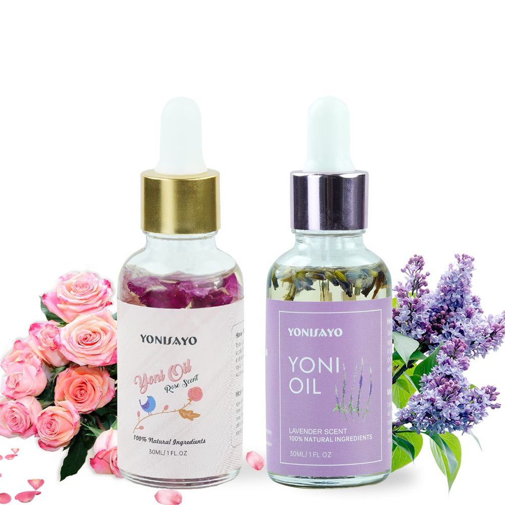 2 Packs Yoni Oil, Natural Feminine Oil Intimate Deodorant for Women