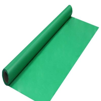 Solid Green Printed Christmas Tablecloth Party Roll 100-Ft x 40" W Disposable Plastic